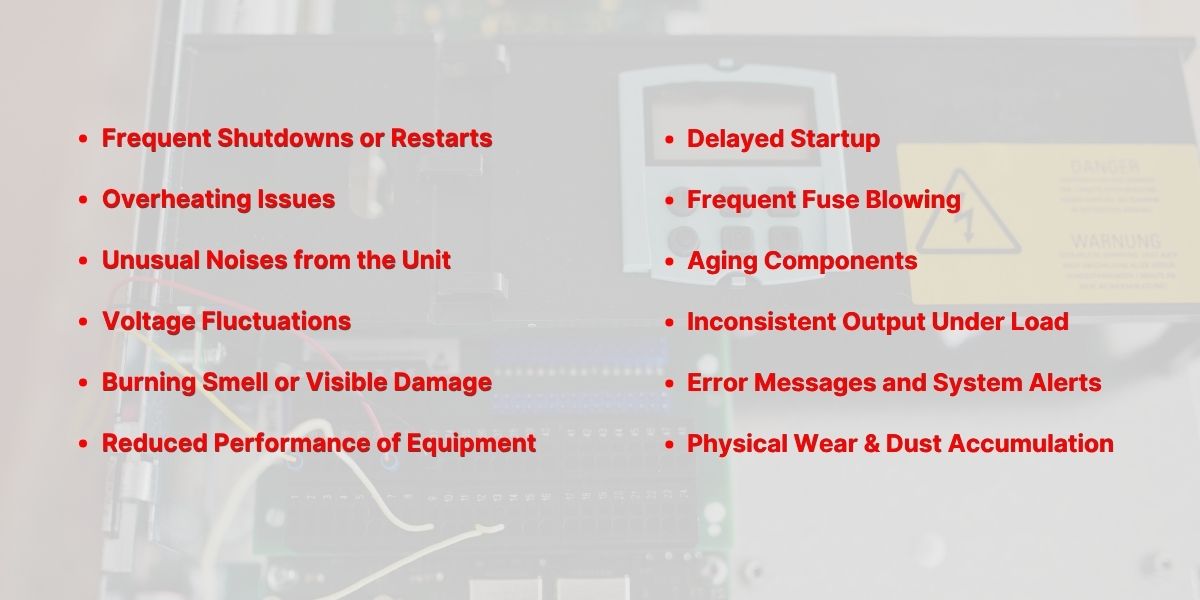 signs of power supply repair